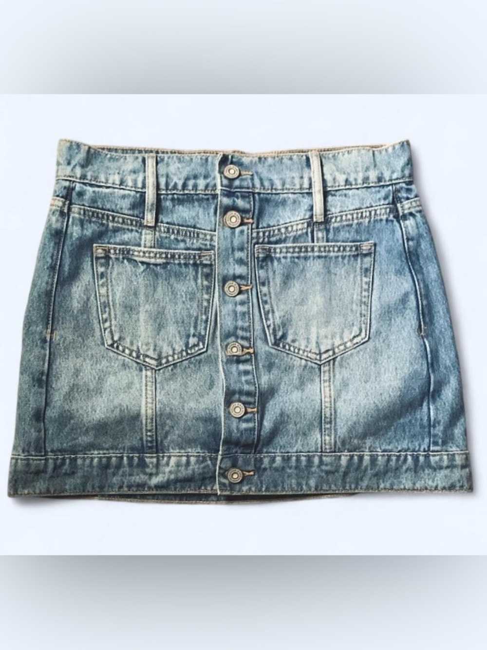 Hidden Jeans Peyton Asymmetric Denim Mini Skirt